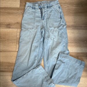 American eagle outfitters Super High -Rise Baggy  wide leg Jeans